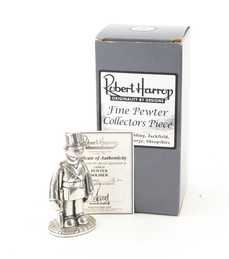 ROBERT HARROP 'PEWTER SOLDIER' CAMBERWICK GREEN FIGURE MODEL CGPE10, BOXED