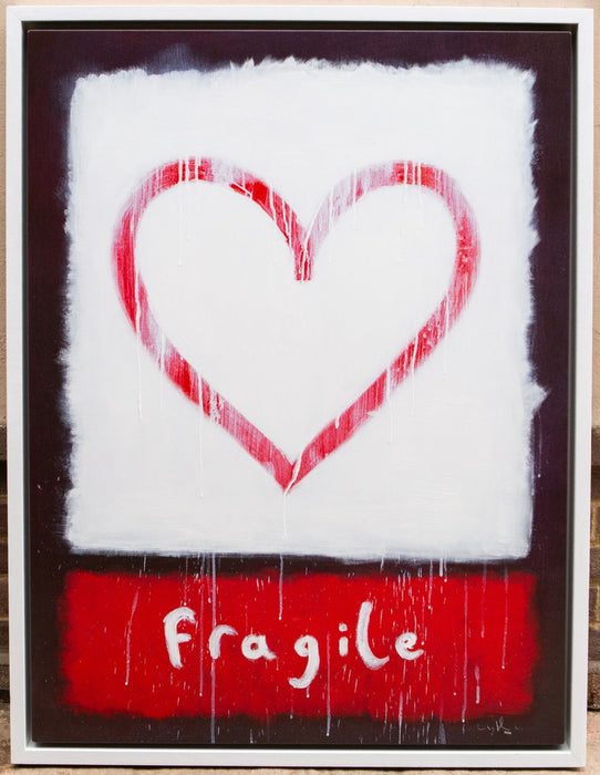 DOUG HYDE, 'HANDLE WITH CARE', LARGE LIMITED EDITION CANVAS PRINT 56/95 & COA