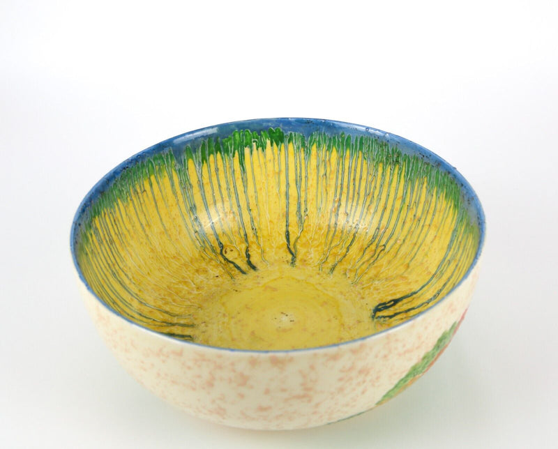 CLARICE CLIFF PATINA COUNTRY ART DECO NEWPORT POTTERY TEXTURED BOWL PATENT 23386