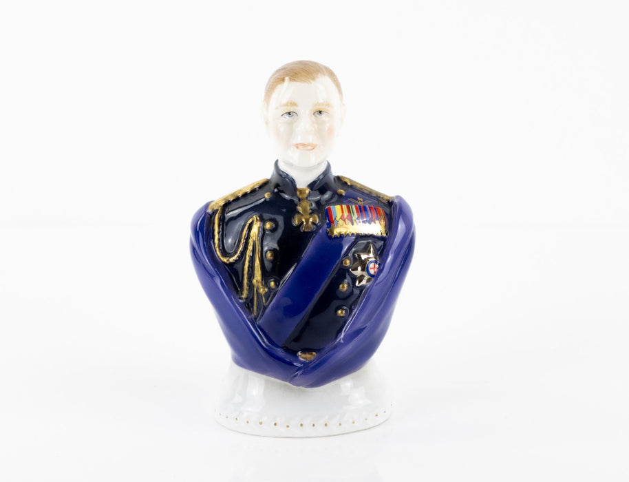 ROYAL WORCESTER QUEEN ELIZABETH & DUKE EDINBURGH LIMITED EDITION CANDLE SNUFFERS