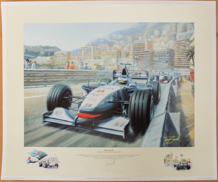 TONY SMITH, 'MIKA MAGIC', LIMITED EDITION F1 PRINT 66/495, SIGNED & COA
