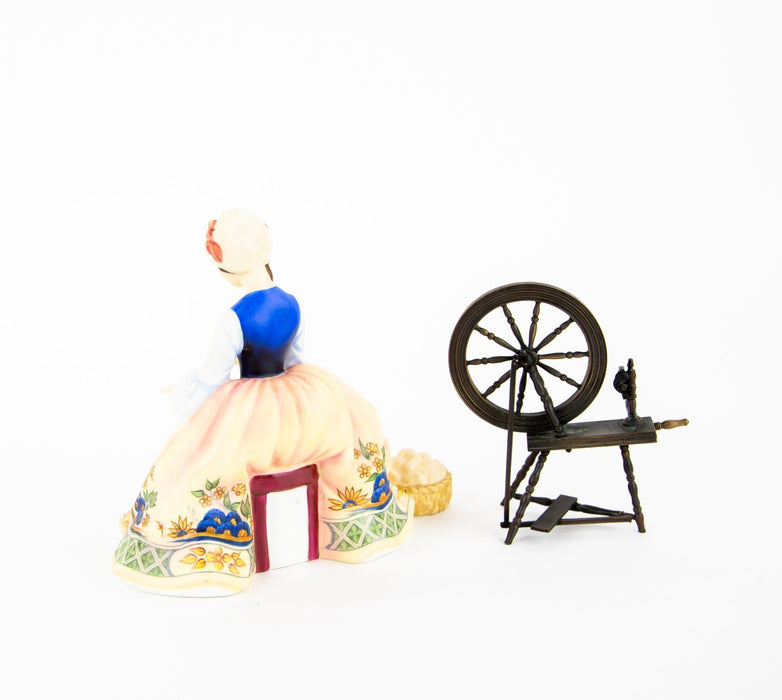 ROYAL DOULTON 'SPINNING' LIMITED EDITION GENTLE ARTS FIGURE MODEL HN2390 & COA