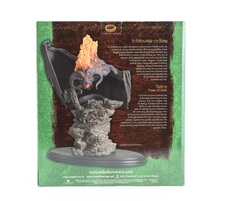 LORD OF THE RINGS - SIDESHOW WETA 'BALROG FLAME OF UDÚN' STATUE FIGURE, BOXED