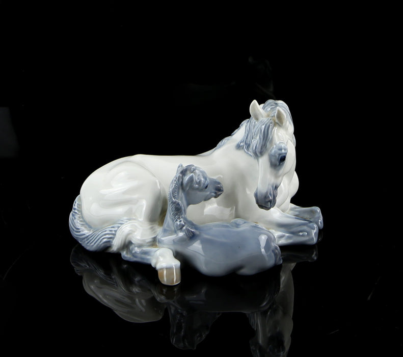ROYAL COPENHAGEN 'MARE & FOAL' JEANNE GRUT HORSE FIGURE MODEL 4698