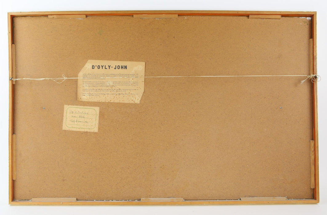 CECIL ROCHFORT D'OYLY-JOHN, 'CAP D'ANTIBES, NEAR NICE', OIL PAINTING, SIGNED