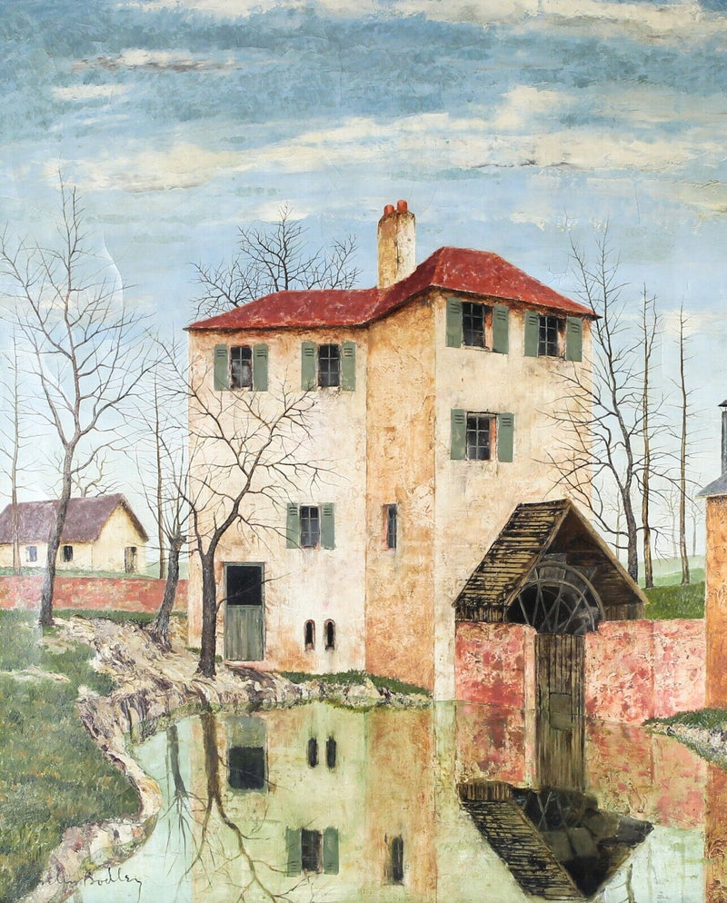 JOSSELIN REGINALD COURTENAY BODLEY, WATERMILL IN FRANCE, OIL PAINTING, SIGNED