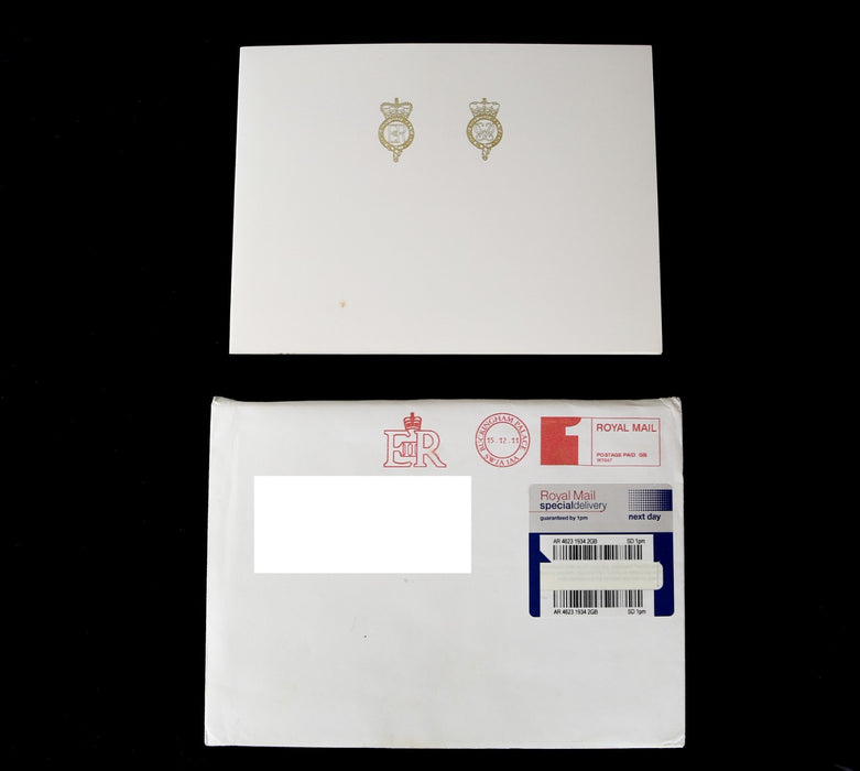 HM QUEEN ELIZABETH II & PRINCE PHILIP SIGNED AUTOGRAPHED 2010 ROYAL CHRISTMAS CARD