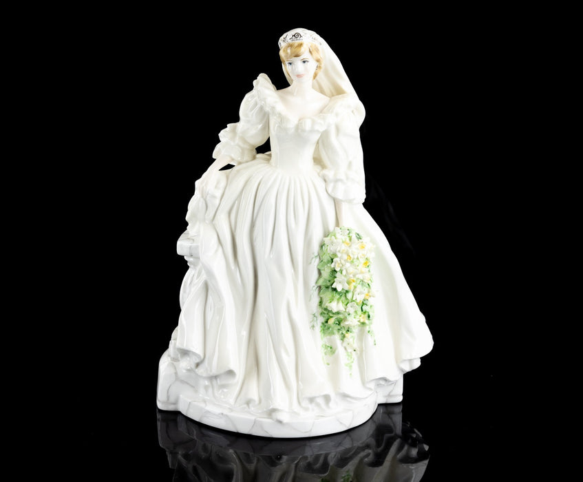 COALPORT 'DIANA, PRINCES OF WALES' SIGNATURE EDITION ROYAL BRIDES FIGURE & COA