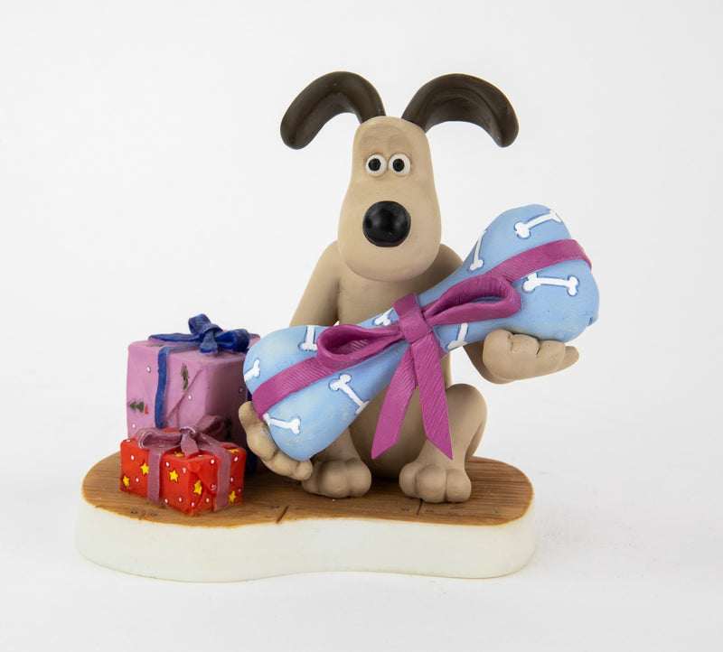 ROBERT HARROP 'CHRISTMAS WRAPPED UP!' WALLACE & GROMIT FIGURE WGCS15, BOXED