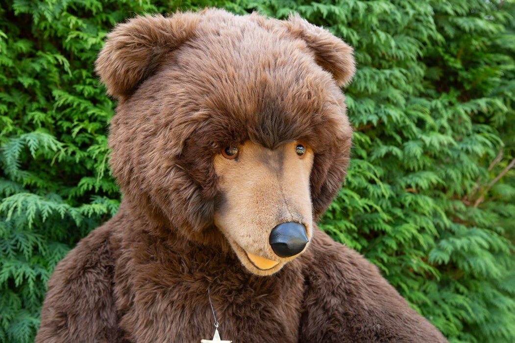 STEIFF STUDIO LIFESIZE BROWN GRIZZLY BEAR 500558