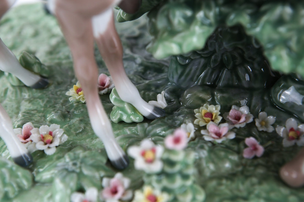 LLADRO 'IN THE EMPEROR'S FOREST' 1858 LARGE ORIENTAL FIGURE 87/1000, BOXED & COA