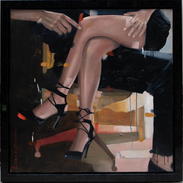 PASCALE TAURUA, 'SENSUALITE A DEUX', 2021, LARGE ORIGINAL OIL PAINTING, SIGNED