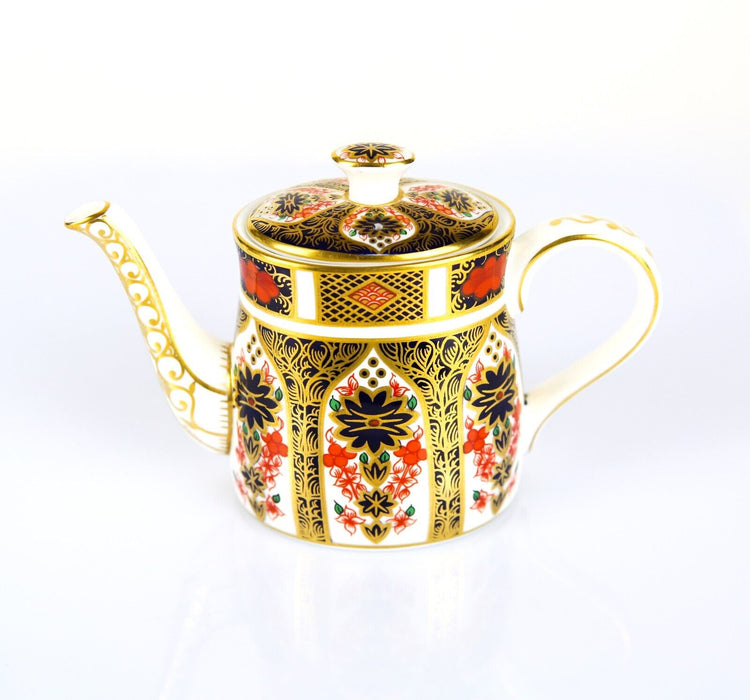 ROYAL CROWN DERBY - JAPANESE OLD IMARI 1128 MINIATURE COFFEE TEA POT