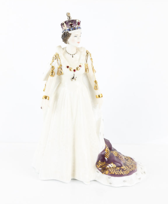 ROYAL WORCESTER 'QUEEN ELIZABETH II' LIMITED EDITION FIGURE MODEL CW457