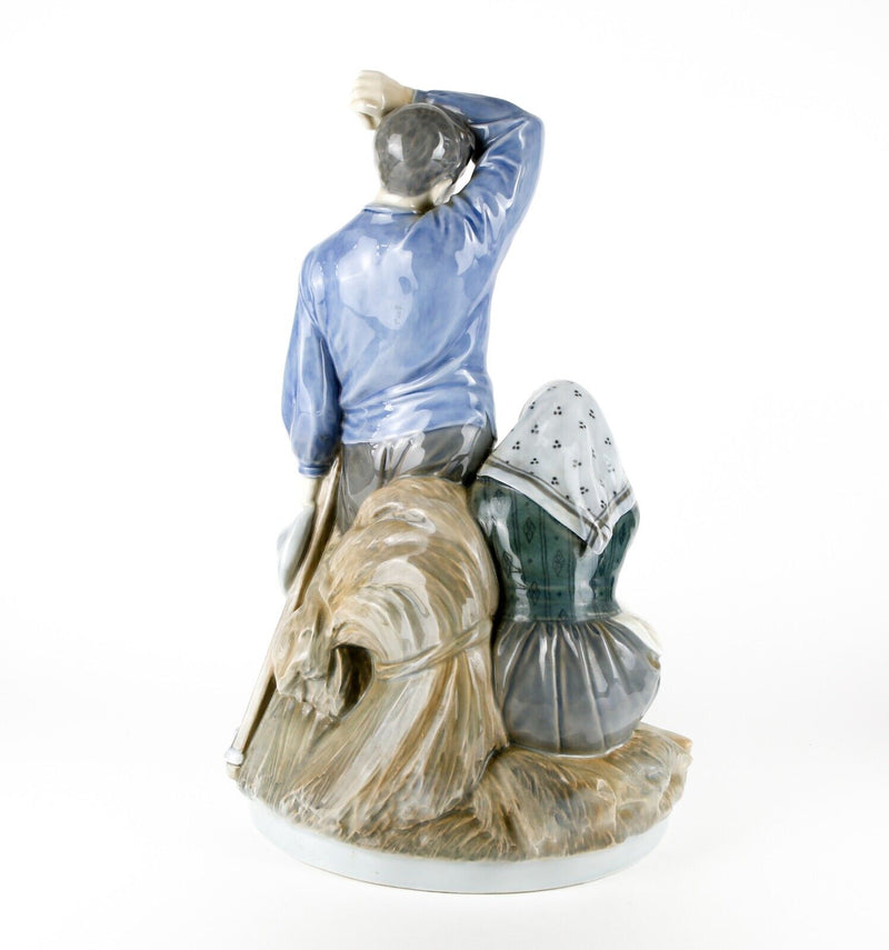 ROYAL COPENHAGEN, TAKING A REST FROM HARVEST LARGE CHRISTIAN THOMSEN FIGURE 1352