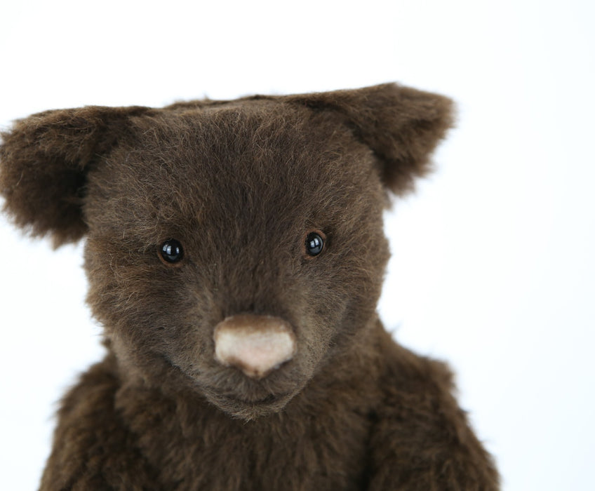 R JOHN WRIGHT - 'CAFÉ ESPRESSO' LIMITED EDITION TEDDY BEAR 12/125, BOXED & COA