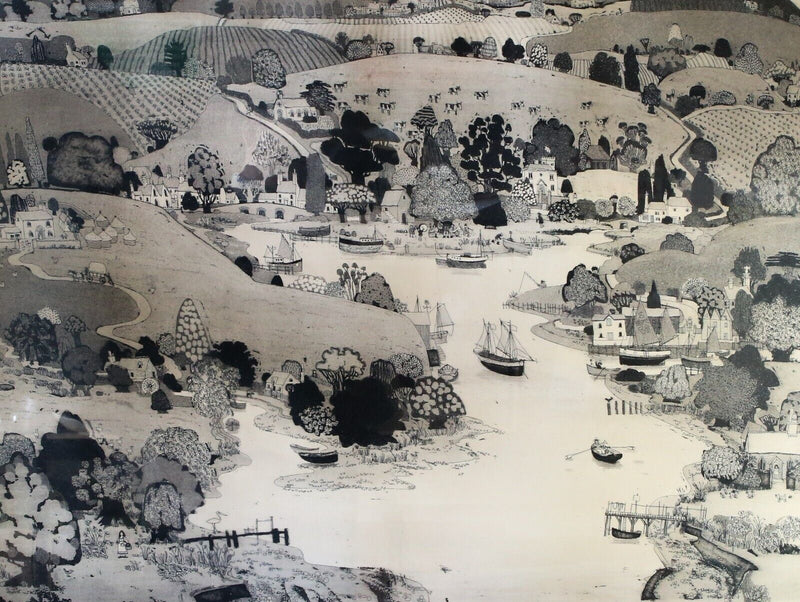 GRAHAM CLARKE 'LATE EUPHONIUM' LARGE LIMITED EDITION ETCHING PRINT 78/100 SIGNED