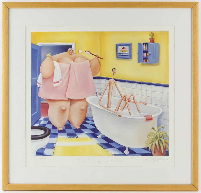 SARAH JANE SZIKORA, 'MAKING WAVES', LIMITED EDITION ARTISTS PROOF PRINT, SIGNED