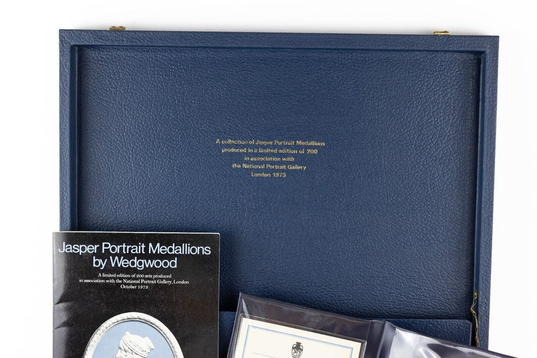 WEDGWOOD JASPERWARE - NATIONAL PORTRAIT GALLERY MEDALLION COLLECTION SET 137/200