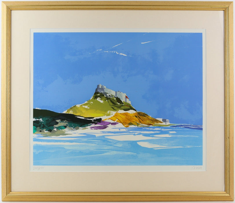 DONALD HAMILTON FRASER 'LINDISFARNE CASTLE' SIGNED LIMITED EDITION PRINT 218/275