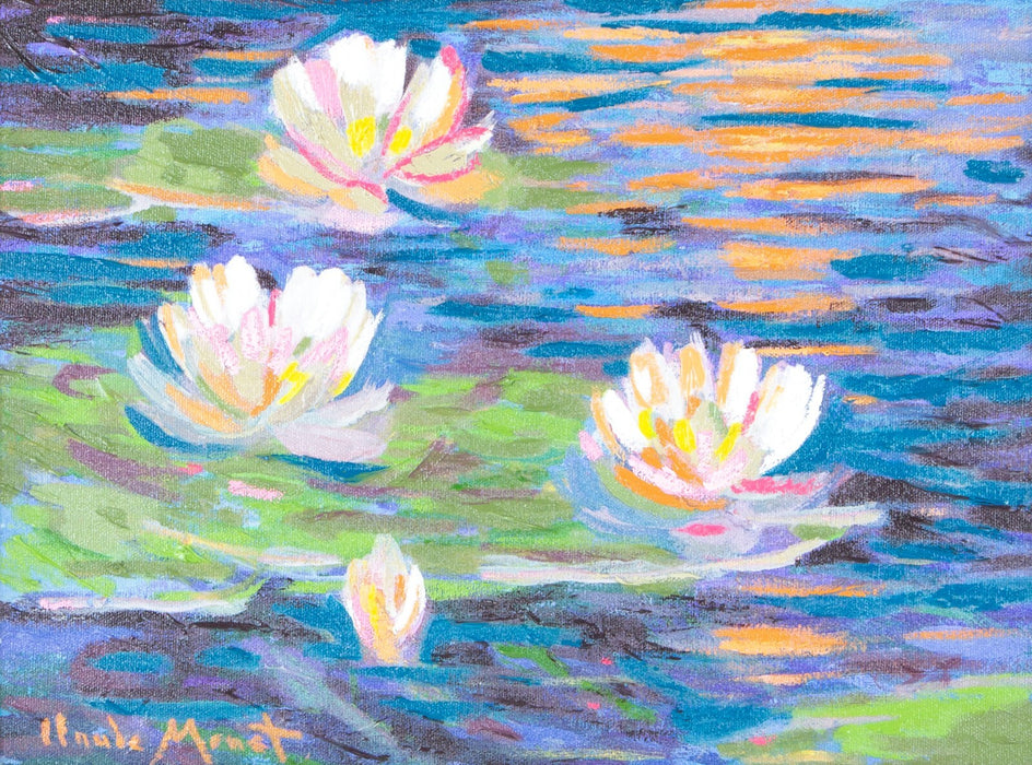 JOHN MYATT 'GIVERNY REFLECTIONS III' CLAUDE MONET LIMITED EDITION PRINT, SIGNED