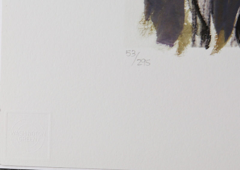 BOB DYLAN 'MAN ON A BRIDGE' LIMITED EDITION DRAWN BLANK SERIES PRINT 2008 SIGNED