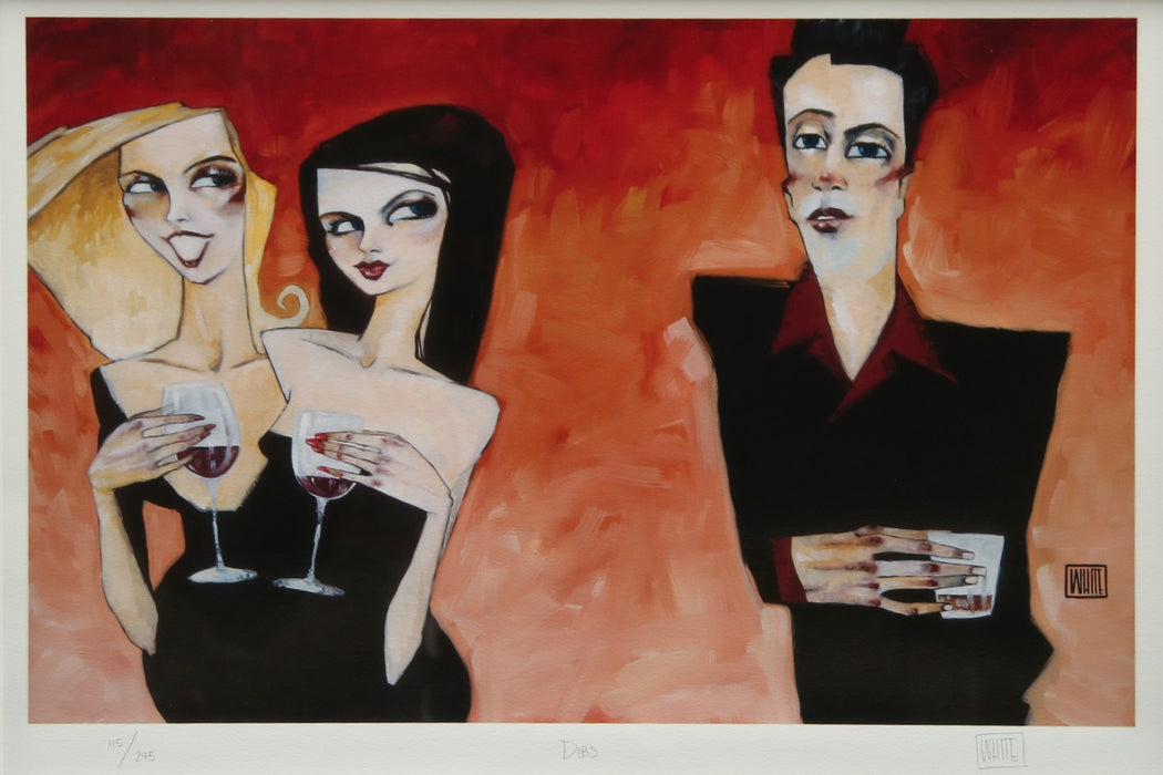 TODD WHITE, 'DIBS', LIMITED EDITION PRINT 115/295, SIGNED