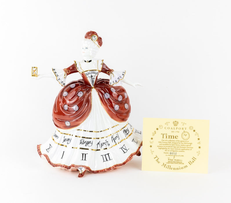 COALPORT 'TIME' LIMITED EDITION MILLENNIUM BALL FIGURE MODEL & COA