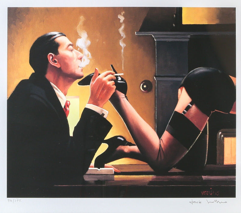 JACK VETTRIANO, 'FETISH', SIGNED LIMITED EDITION PRINT 94/175, FRAMED & COA