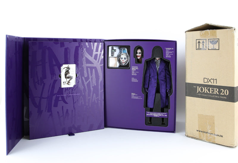BATMAN, THE DARK KNIGHT - HOT TOYS SIDESHOW EXCLUSIVE JOKER 20 1:6 FIGURE DX11