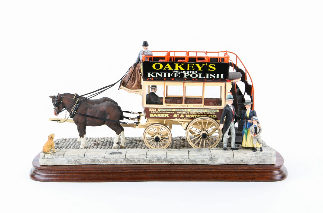 BORDER FINE ARTS 'LONDON OMNIBUS' LIMITED EDITION FIGURE B0736 300/500 & COA