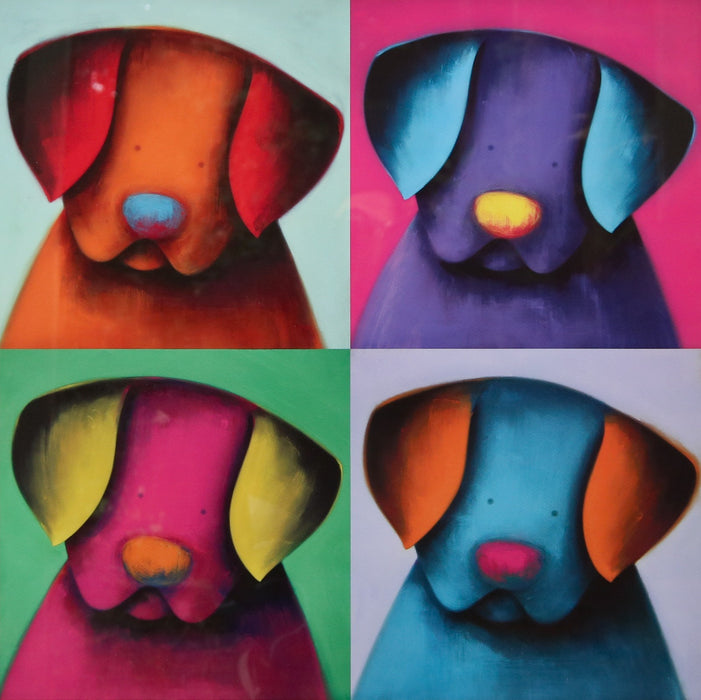 DOUG HYDE, 'POPTASTIC', LIMITED EDITION COLOUR GICLEE DOG PRINT 68/395, SIGNED