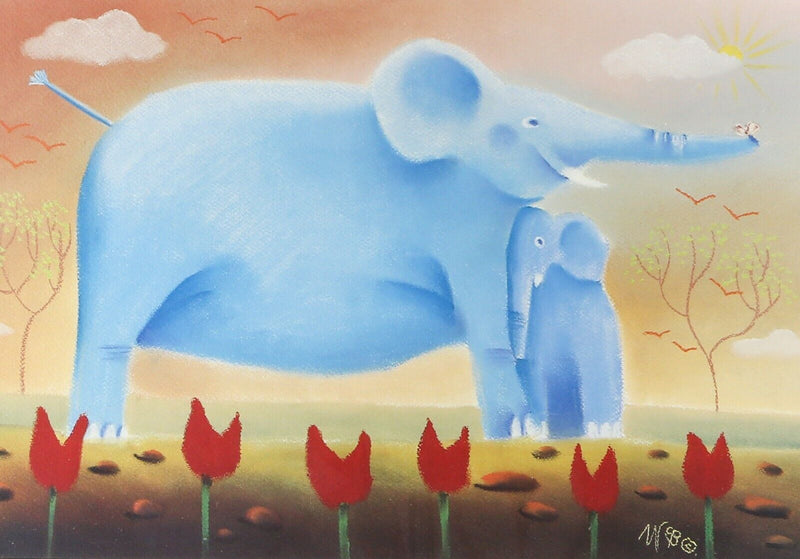 MACKENZIE THORPE 'ITS ONLY A BUTTERFLY' SIGNED LIMITED EDITION COLOUR PRINT 6/6