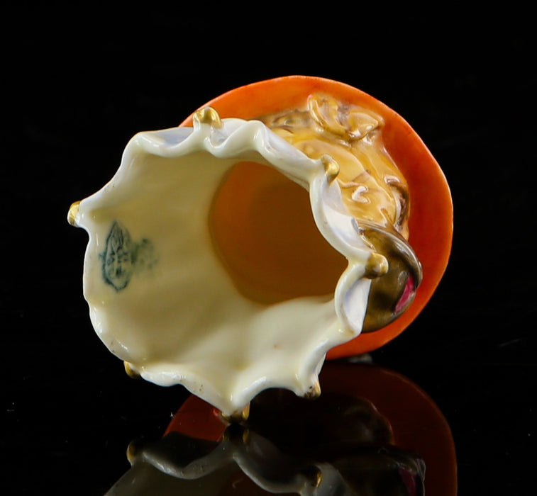 JAMES HADLEY, ROYAL WORCESTER 'TOBY' RARE PUNCH & JUDY DOG CANDLE SNUFFER FIGURE