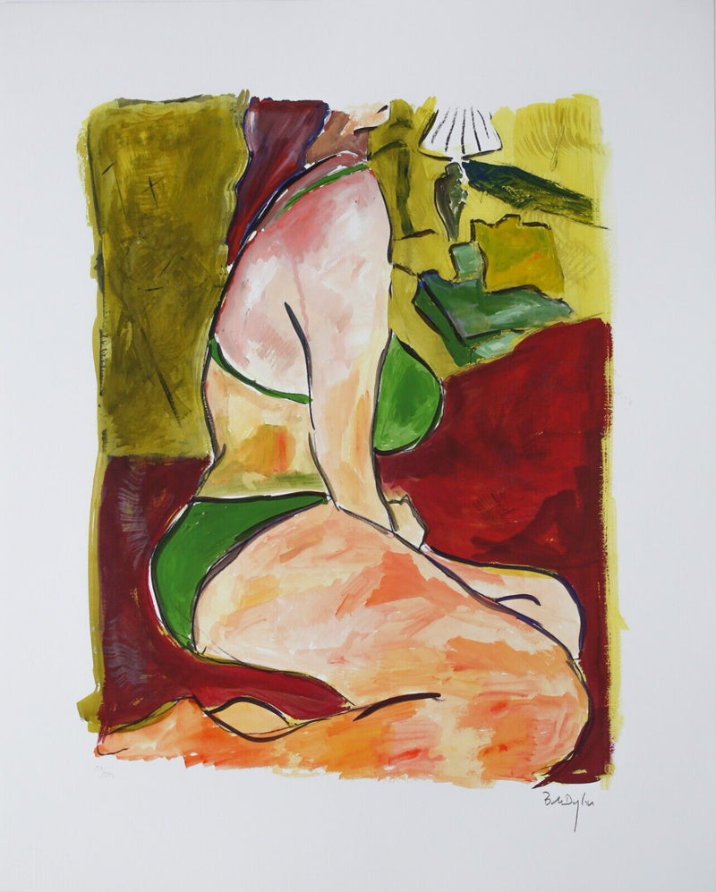 BOB DYLAN, 'WOMAN ON A BED' LIMITED EDITION DRAWN BLANK SERIES PRINT 2008 SIGNED
