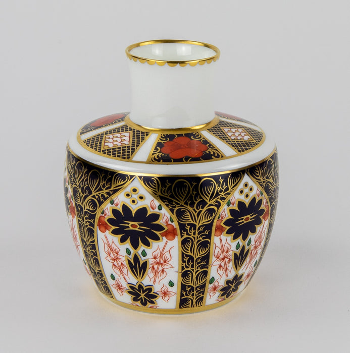 ROYAL CROWN DERBY - JAPANESE OLD IMARI 1128 BULBOUS BUD VASE