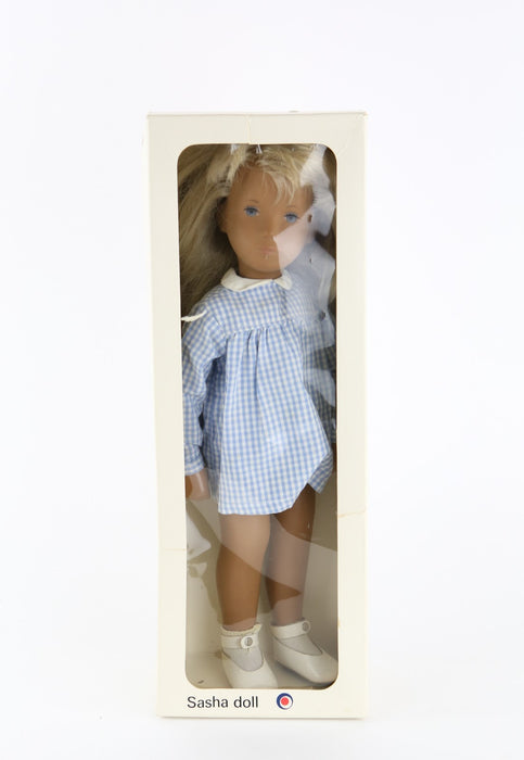 TRENDON SASHA DOLL - BLONDE GINGHAM GIRL 107 433-706, BOXED