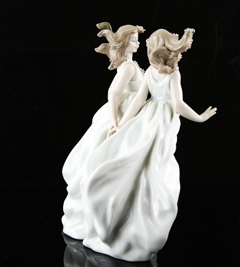LLADRO, 'ALLEGORY OF SPRING', GIRL LADY DRESS FLOWERS LARGE FIGURE MODEL 6241