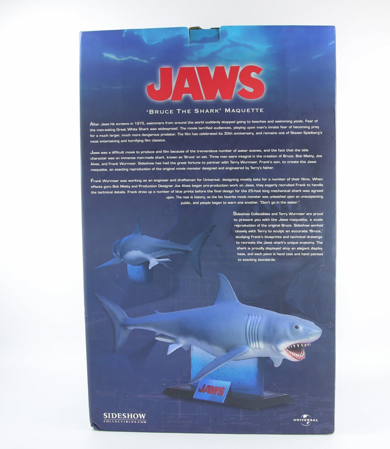 JAWS - SIDESHOW COLLECTIBLES LARGE 'BRUCE THE SHARK' MAQUETTE 7153 242/250 BOXED