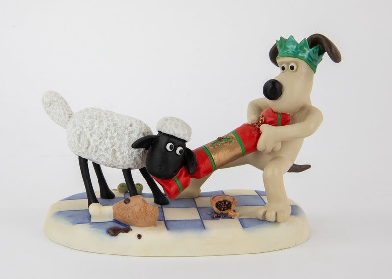 ROBERT HARROP 'CHRISTMAS CRACKER' WALLACE & GROMIT FIGURE MODEL WGCS12, BOXED
