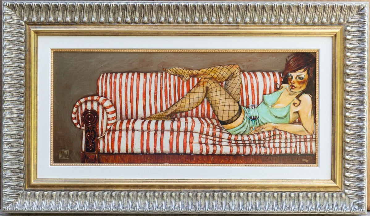 TODD WHITE, 'PEPPERMINT PATTY', LIMITED EDITION EMBELLISHED PRINT 127/135 & COA