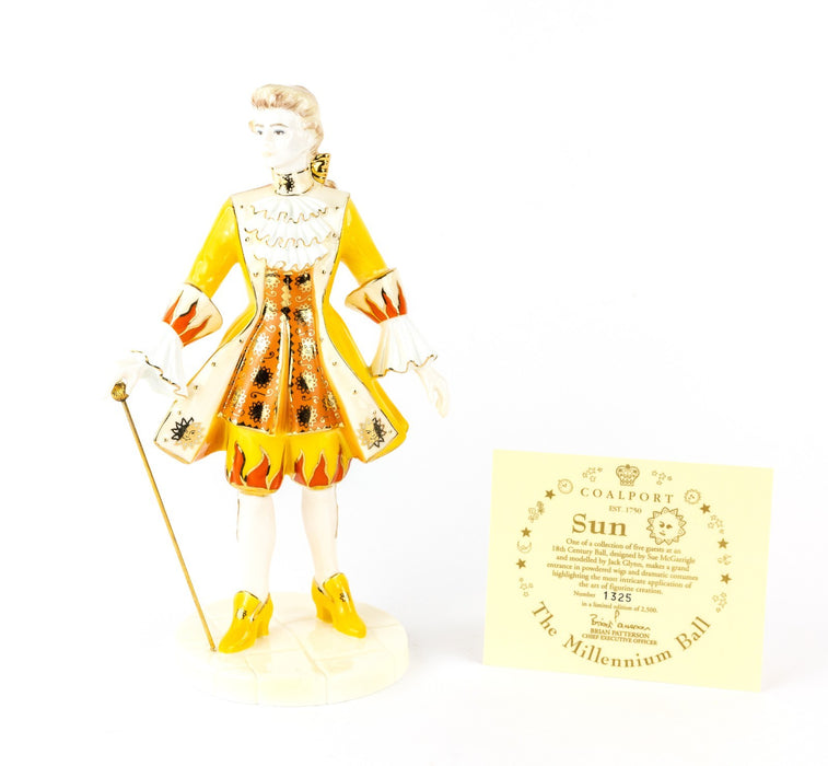COALPORT 'SUN' LIMITED EDITION MILLENNIUM BALL FIGURE MODEL & COA