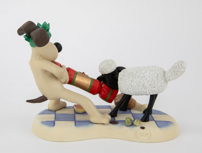 ROBERT HARROP 'CHRISTMAS CRACKER' WALLACE & GROMIT FIGURE MODEL WGCS12, BOXED