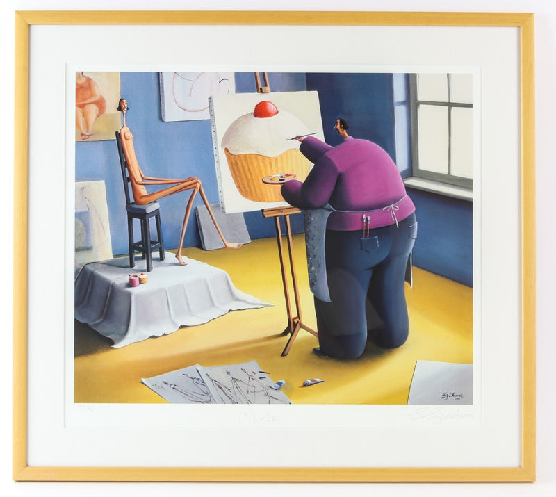 SARAH JANE SZIKORA, 'MUSE', LARGE LIMITED EDITION PRINT 75/195, SIGNED & COA