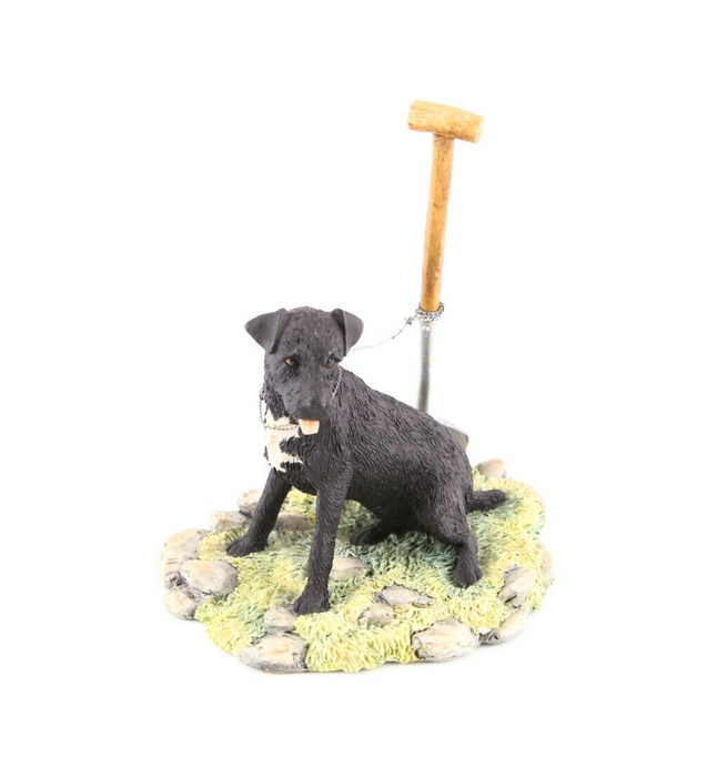 BORDER FINE ARTS 'LAKELAND FELL TERRIER' DOG FIGURE MODEL TABLEAU DM5