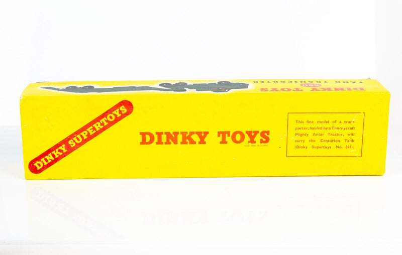 DINKY SUPERTOYS 'TANK TRANSPORTER' VINTAGE DIECAST MILITARY ARMY MODEL 660 BOXED