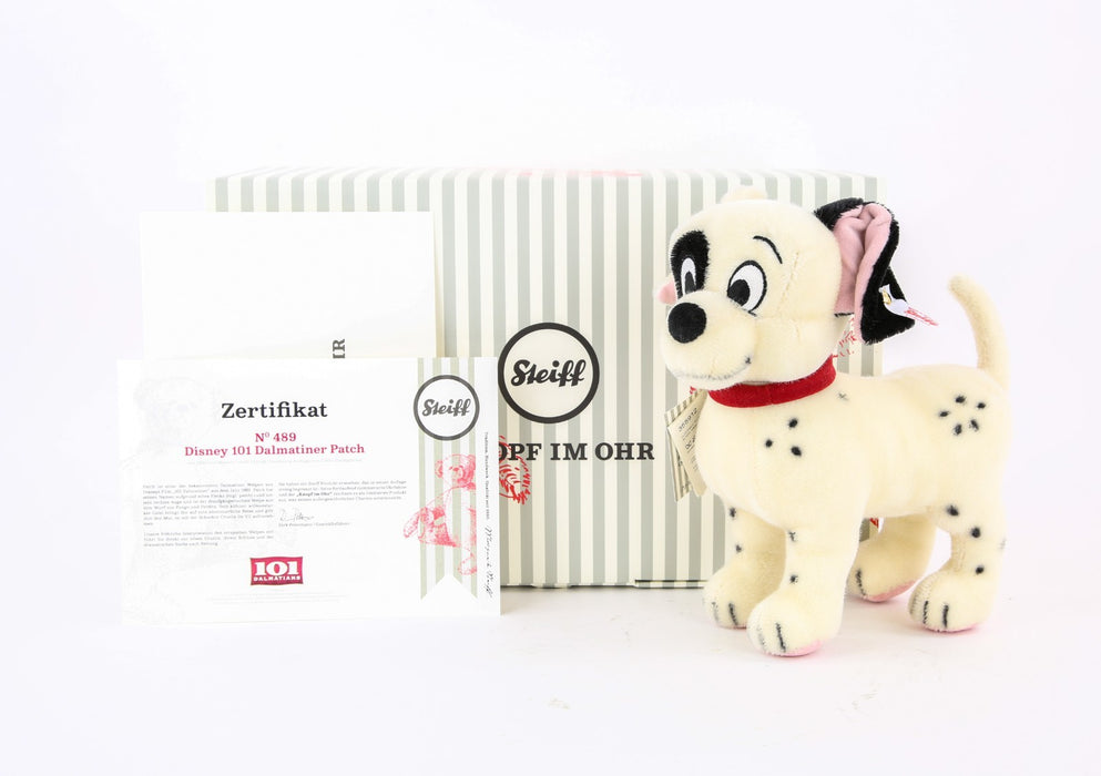 STEIFF 'PATCH' DISNEY 101 DALMATIANS LIMITED EDITION DOG BEAR 355912 BOXED & COA