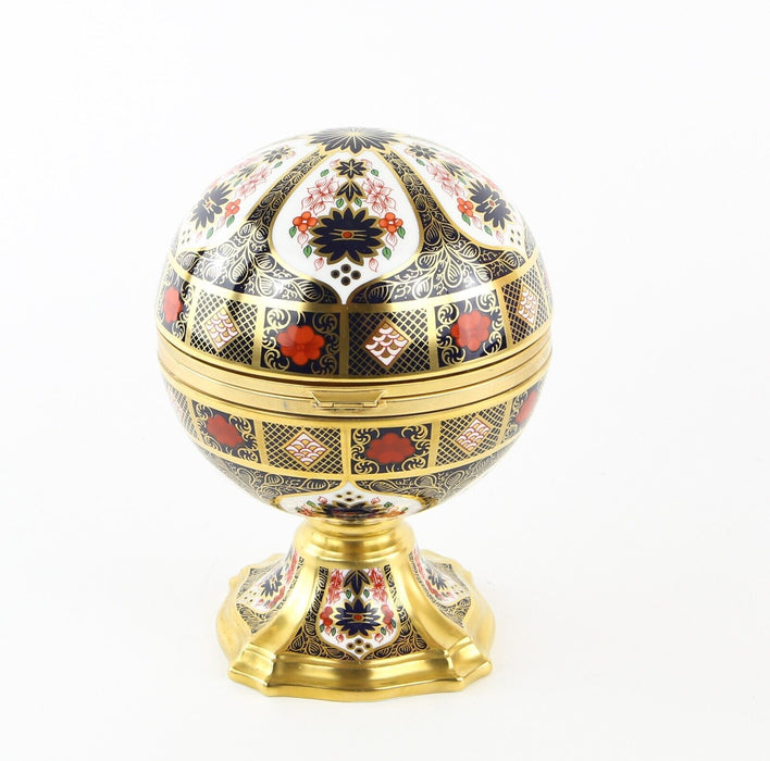 ROYAL CROWN DERBY 'MILLENNIUM GLOBE CLOCK' LIMITED EDITION 754/1000, BOXED