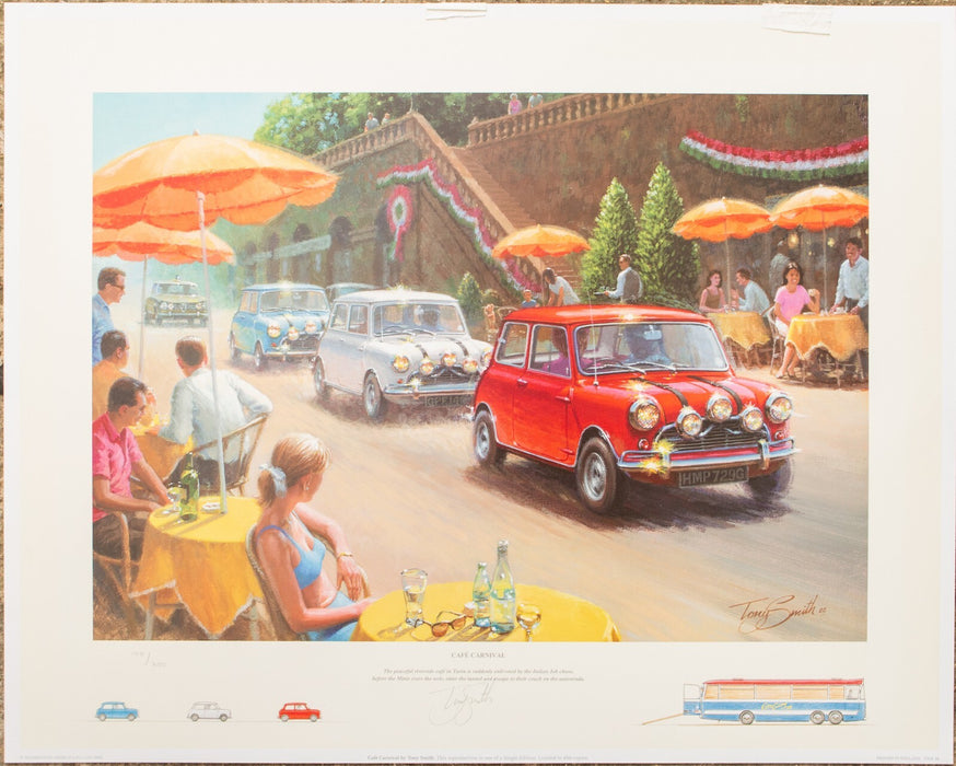 TONY SMITH, 'CAFÉ CARNIVAL', LIMITED EDITION ITALIAN JOB CLASSIC MINI PRINT 100/850