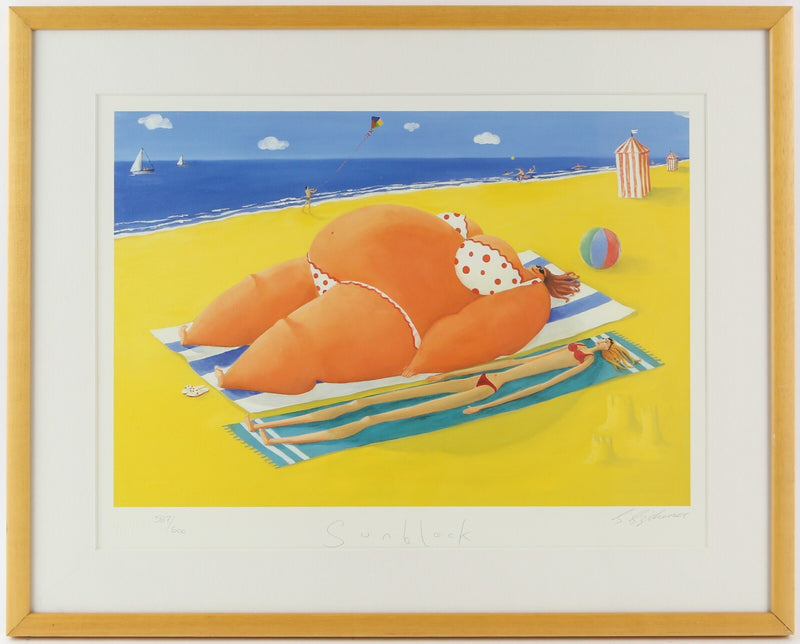 SARAH JANE SZIKORA, 'SUN BLOCK', LIMITED EDITION PRINT 587/600, SIGNED & COA
